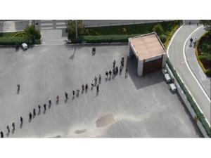 Niğde’de ’Drone’ İle Sosyal Mesafe Denetimi