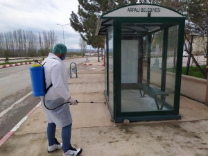 Arpalı’da Dezenfeksiyon Mesaisi