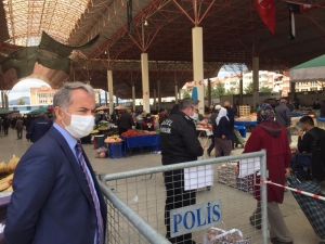 Burdur’da Pazar Yerine Termal Kamera