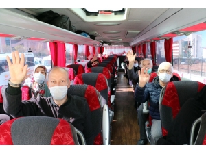 Yozgat’ta Gözetim Süreleri Sona Eren 313 Kişi Memleketlerine Uğurlandı