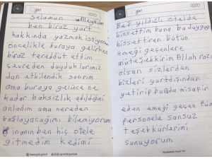 Karantinada Kalanlar Arkalarından Teşekkür Mektupları Bıraktılar