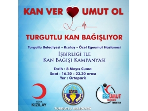 Turgutlu’da Kan Bağışı Kampanyası Düzenlenecek