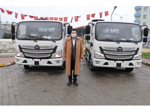 Ağrı Belediyesine 4 Adet Çöp Kamyonu Alındı