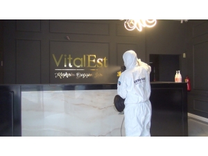 Serdivan’da Berberler Dezenfekte Ediliyor