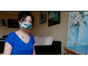 Güzel Sanatlar Lisesi Öğretmen Ve Öğrencileri Evde Sanatlarını Boyadıkları Maskelerle Yapıyor