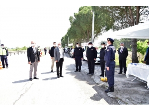 Trafik Denetimlerine Vali Deniz De Eşlik Etti