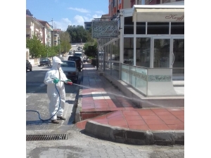 Taşköprü Belediyesi, Dezenfekte Çalışmalarını Sürdürüyor