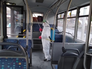 Malatya’da Toplu Taşımada Dezenfekteye Devam
