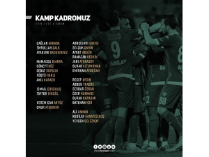 Bursaspor’un Kamp Kadrosu Belli Oldu