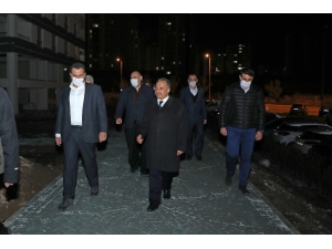 Başkan Yalçın’ın Gece Mesaisi