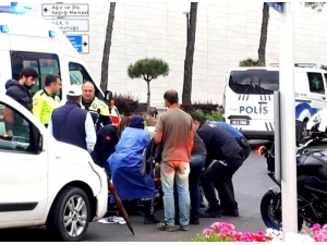 Motosiklet Sürücüsü Kazada Yaralandı