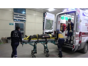 Dereye Düşen Şahıs Hastanelik Oldu