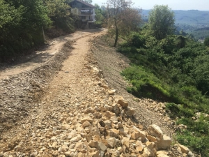 Selin Vurduğu Esmahanım Köyünde Heyelan