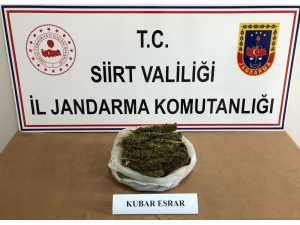 Siirt’te 1 Kilogram Esrar Ele Geçirildi