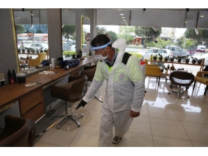 Atakum’da Berber Ve Kuaförlere ’Hijyen’ Desteği