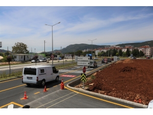 Tayyare Kavşağı’nın Yol Çizgileri Çizildi