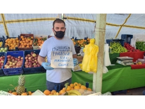 Pazarcıdan Dikkat Çeken Çağrı; “Parasız Gel, Maskesiz Gelme”