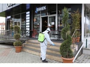 Bolu’da, Berber Ve Kuaförler Dezenfekte Edildi