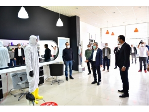 Çınar Berberlerin Hijyen Çalışmasını İnceledi