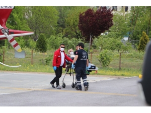 Parmağı Kopan Adamın İmdadına Hava Ambulansı Yetişti