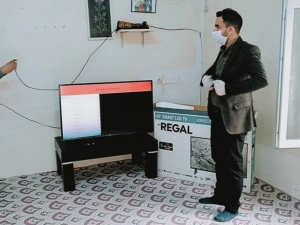 Kaymakam Mutlu’dan Öğrencilere Televizyon