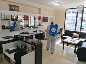 Berber Ve Kuaför Salonları İlaçlandı