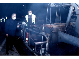 Bursa İçin Sahurda Asfalt Vakti