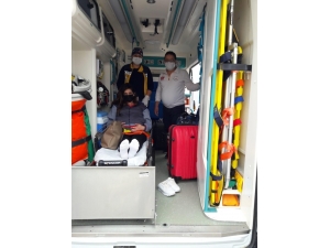 Karantinası Sona Eren Hamile Kadın Ambulansla Evine Ulaştırıldı