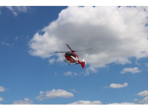 His Kaybı Yaşadı,helikopter Ambulansla Hastaneye Kaldırıldı