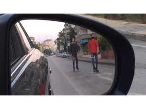 Kısıtlamayı Patenleri İle Deldiler