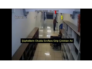 Okuldaki Hırsızlık Anı Kamerada