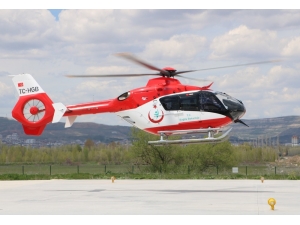 İş Kazası Geçiren İşçiye Ambulans Helikopter