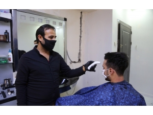 Eyyübiye’de Berber Ve Kuaförler Dezenfekte Edildi