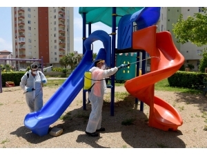Çocuk Oyun Grupları Dezenfekte Edildi