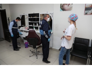 Merkezefendi’de Berber Ve Kuaför Salonlarına Zabıta Denetimi