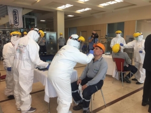 Sanayi Çalışanlarına Ücretsiz Covid-19 Testi Yapılmaya Başlandı