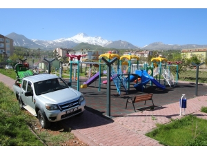 Hacılar’da Çocuklar İçin Parklar Dezenfekte Edildi