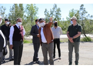 Burdur Valisi Salda Gölünde İncelemede Bulundu