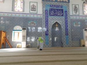 Yıldırım’da İbadethaneler Dezenfekte Ediliyor