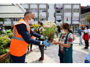 Altınordu’da Normale Dönüş Çiçekle Başladı