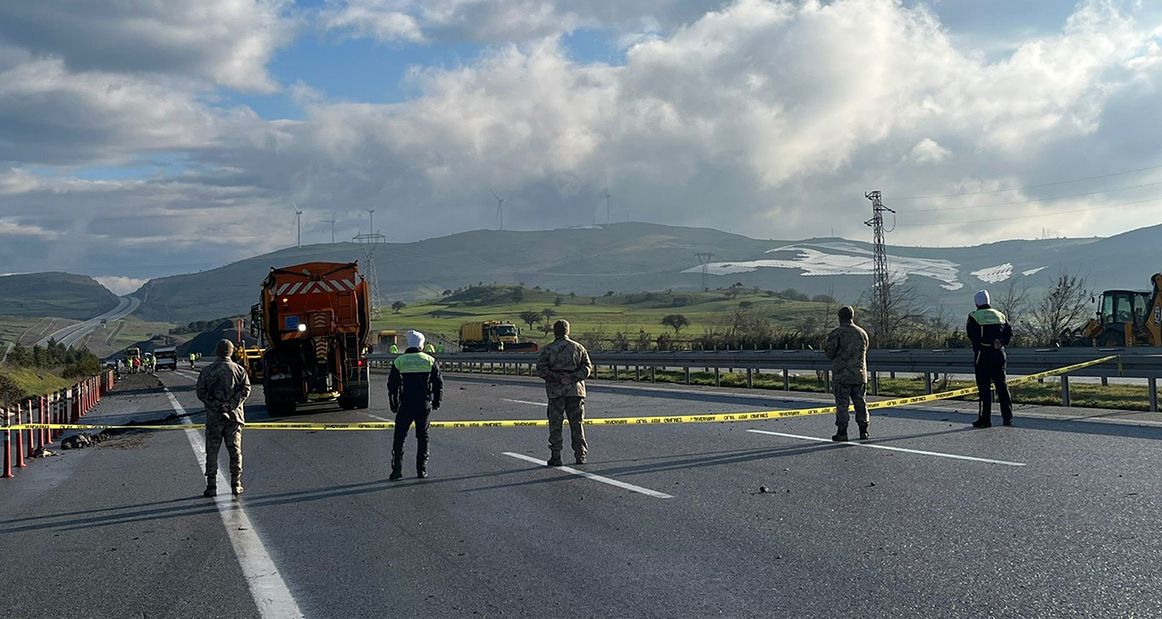 F-16 uçağının düştüğü bölgede çalışmalar sabahın ilk ışıklarıyla devam ediyor