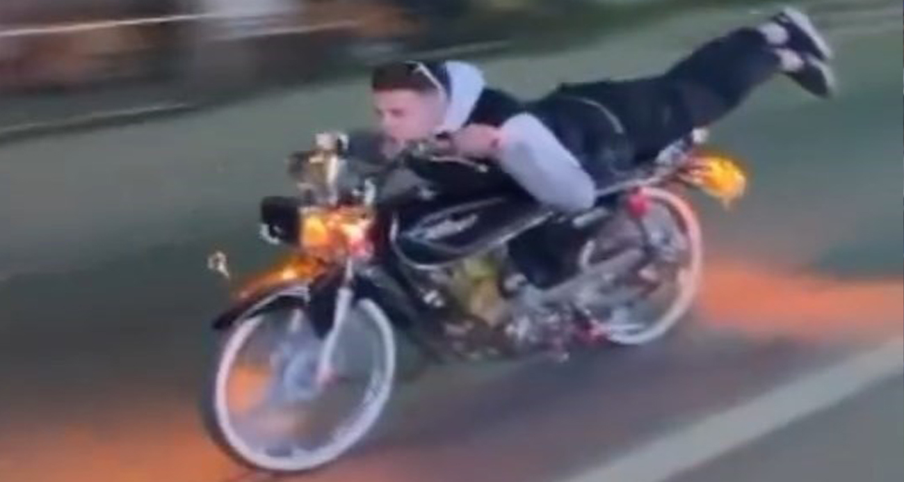 Dünyanın en pahalı uzanması... 200 bin TL ceza yedi, motosikleti bağlandı