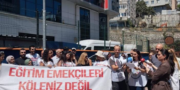 Biltes Koleji Önünde Maaş Protestosu: Çalışanlar Haklarını İstedi
