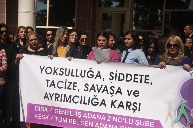 Seyhan Belediyesi’nin Kadın Çalışanları Eylemde