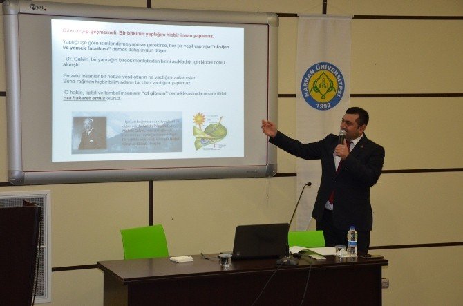 Harran Üniversitesinde Bitkilerdeki Sanatı İlahi Konferansı Düzenlendi