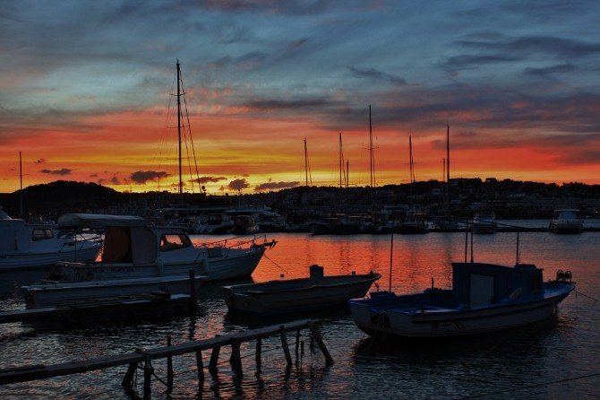 Bodrum’da Günbatımı Renkleri Büyülüyor