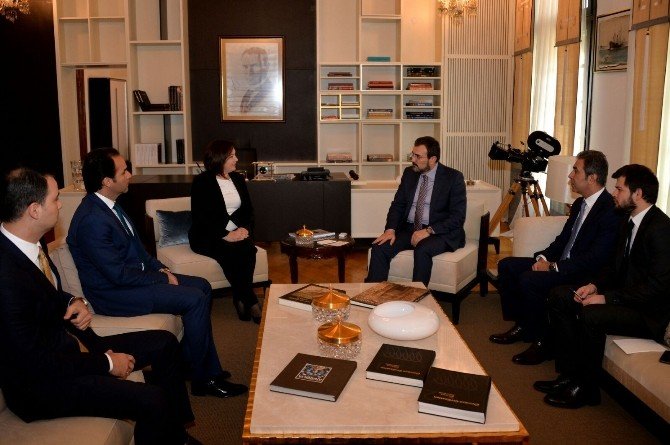 Kaymakam Erkan’dan Bakan Ünal’a Ziyaret