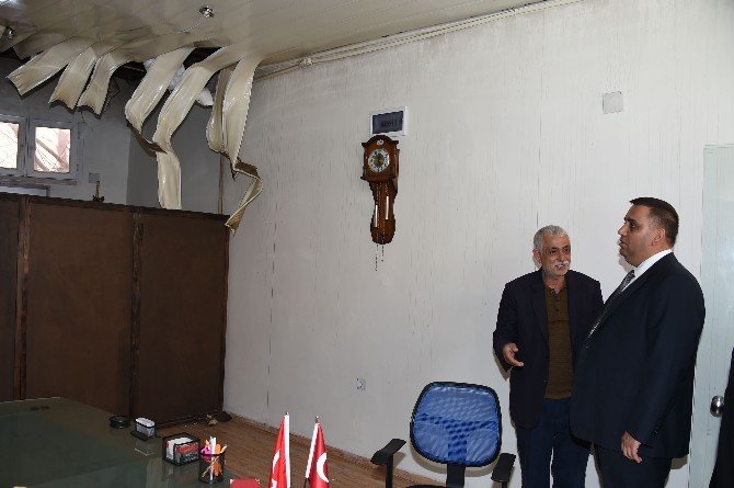 Başkan Can’dan, İş Yerleri Yanan Esnafa Ziyaret