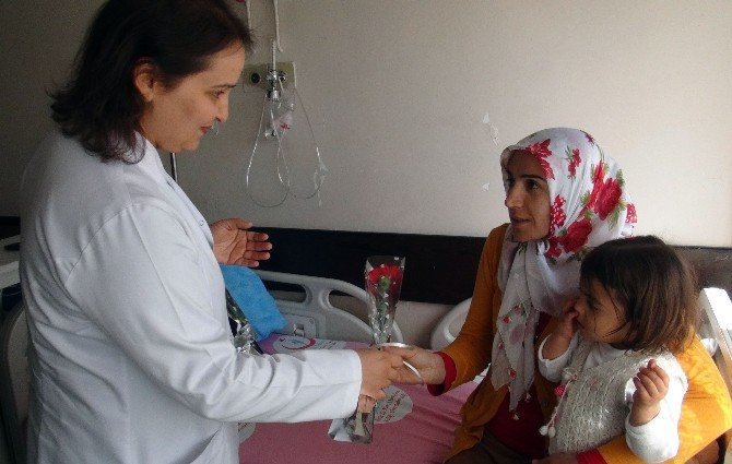 Tatvan’daki Hastalar Çiçeklerle Karşılandılar