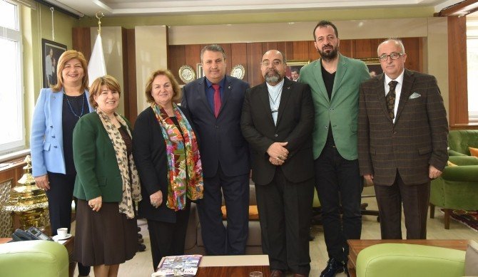 Başkan Çerçi Mevlana’nın Torununu Ağırladı